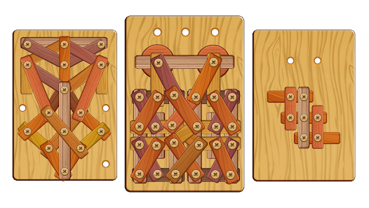 Wood Nuts & Bolts Puzzle